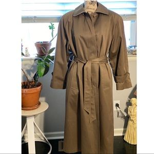 Vintage Evan Picone Fully Lined Trench Rain Coat